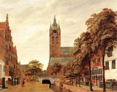 Oude Kerk Delft - grave of painter Vermeer